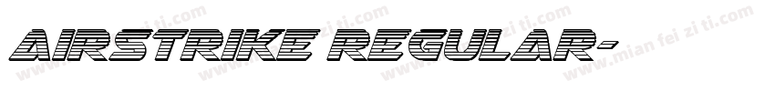 Airstrike Regular字体转换